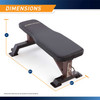 The SteelBody Flat Bench STB-10101 - Dimensions