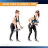 Standard Curl Bar & Dumbbell Handle Set  Marcy SDC-10.1 - Exercise Infographic - Bent-Over Dumbbell Row