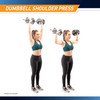 Standard Curl Bar & Dumbbell Handle Set  Marcy SDC-10.1 - Exercise Infographic - Dumbbell Shoulder Press