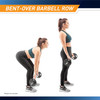 Standard Curl Bar & Dumbbell Handle Set  Marcy SDC-10.1 - Exercise Infographic - Bent-Over Barbell Row