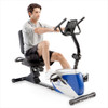 marcy magnetic recumbent bike ME-1019R in use