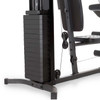 The Marcy 150 lb. Stack Home Gym MWM-1005 has adjustable weights that are lockable to ensure safety