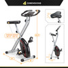 Folding Upright Exercise Bike with Adjustable Resistance  Circuit Fitness AMZ-150BK - Infographic - Dimensions