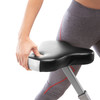 Folding Upright Exercise Bike with Adjustable Resistance  Circuit Fitness AMZ-150BK - Thick Padding