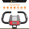 Folding Upright Exercise Bike with Adjustable Resistance  Circuit Fitness AMZ-150BK - Infographic - LCD Display