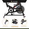 Indoor Cycling Bike with 30 lbs Flywheel  Circuit Fitness AMZ-948BK Exercise Bike - Non-Slip Pedals and Transport Wheels