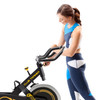 Indoor Cycling Bike with 40 lbs Flywheel  Circuit Fitness  AMZ-955BK Exercise Bike - Model Adjusting Handlebars