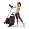 Foldable Rowing Machine with Magnetic Resistance & Bluetooth Circuit Fitness AMZ-979RW-BT - Model using Transport Wheels