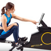 Foldable Magnetic Rowing Machine with Bluetooth  Circuit Fitness AMZ-986RW-BT - Model using LCD Computer Display