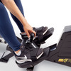 Foldable Magnetic Rowing Machine with Bluetooth  Circuit Fitness AMZ-986RW-BT - Model Using Adjustable Pedal Straps