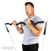 Deluxe Exercise Bar for Lats, Curls and More BBEB-7355  Bionic Body - Male Model Curls