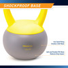 Soft Kettlebell 16lbs filled with Iron Sand, Non-Slip Handle, Kettle Weight for Exercise Workouts PRO-HL16L  ProIron - Infographics - Shockproof Base