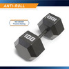 Marcy 100lb Hex Dumbbell  IV-2100 - Infographic - Anti-Roll