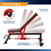 Adjustable Utility Bench with Chrome Sliding Track SB-5429 Marcy - Infographic - Adjustable