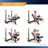 Marcy Two-Piece Olympic Weight Bench with Leg Developer  MKB-979 - Infographic - Weight Bench and Exercises