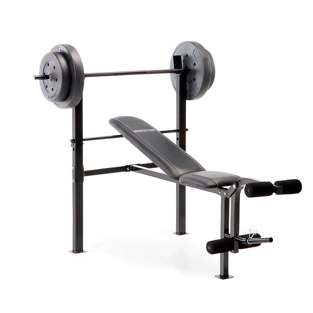 Standard Adjustable Bench with 80 lb. Weight Set | Competitor CB-20111