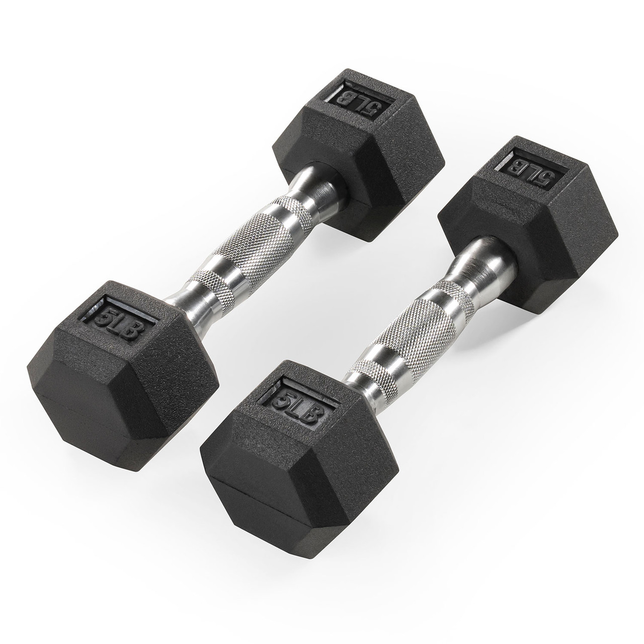 Marcy 5lb Rubber Hex Pair of Dumbbells
