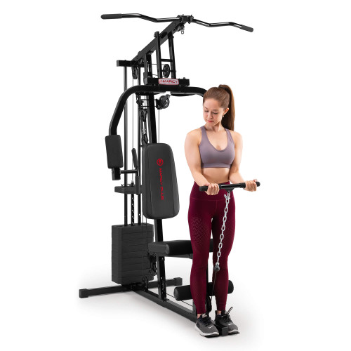 https://cdn11.bigcommerce.com/s-r2fl439k1s/images/stencil/500x659/products/136/4458/Marcy_100lb_Stack_Home_Gym_MKM-81030_-_Female_Model_using_Lower_Pulley_for_Biceps_Curls__40872.1703023730.jpg?c=2