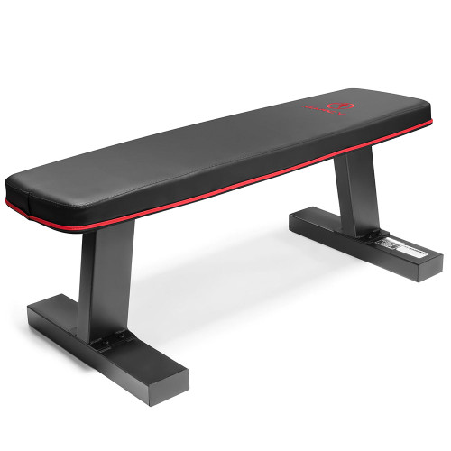 The Marcy SB-10510 Flat Bench is perfect for bench presses, one arm rows, and more