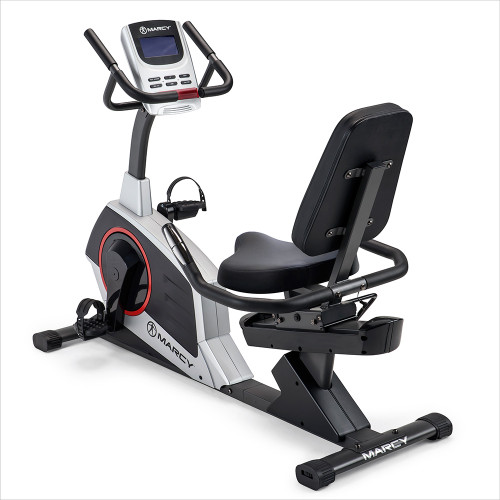 marcy regenerating magnetic recumbent stationary home workout exercise bike