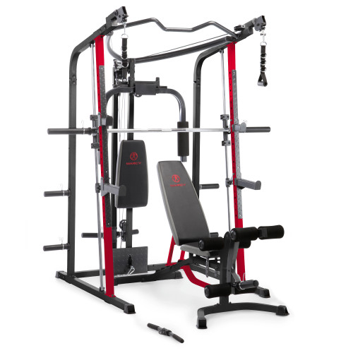 All-in-One Smith Machine Home Gym with Upper Pulley System  Marcy MD-7492