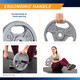 5lb Standard Size Grip Plate  B5G-5505 - Infographic - Ergonomic Handle