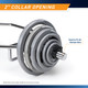 35lb Classic Olympic Plate MCW-35 - Infographic - 2 Inch Collar Opening