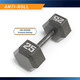 Marcy 25lb Hex Dumbbell IV-2025 - Infographic - Anti-Roll