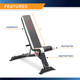 Adjustable Utility Bench  Marcy SB-670 - Infograpic - Pad Details