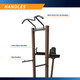 The Power Tower SteelBody STB-98501 includes a pull up bar to maximize your workouts