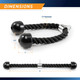 Triceps Rope Attachment Marcy TCR-24 - Infographic - Dimensions