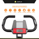 Folding Upright Exercise Bike with Adjustable Resistance  Circuit Fitness AMZ-150BK - Infographic - LCD Display
