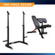 Two-Piece Olympic Weight Bench and Squat Bar Catch Marcy MD-7836 - Infographic - Two-Piece Design