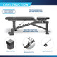 Marcy Deluxe Utility Bench SB-8062 - Infographic - Construction