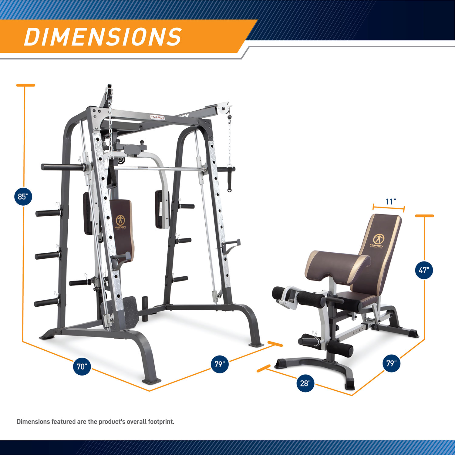 Smith Machine - Linear Bearings - 85 Tall