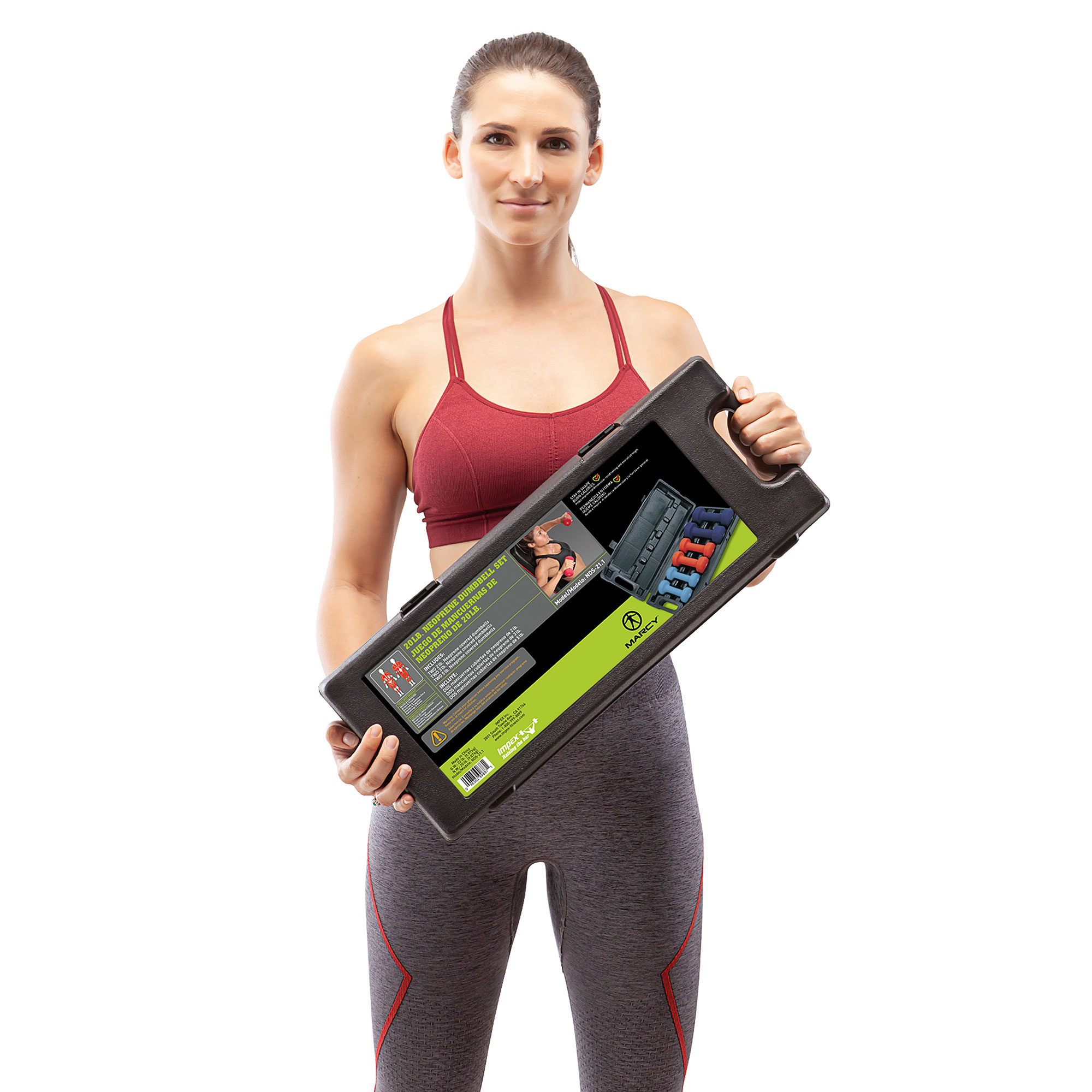 3 Pair Neoprene Dumbbell Set Marcy NDS 21.1 Coated Dumbbells
