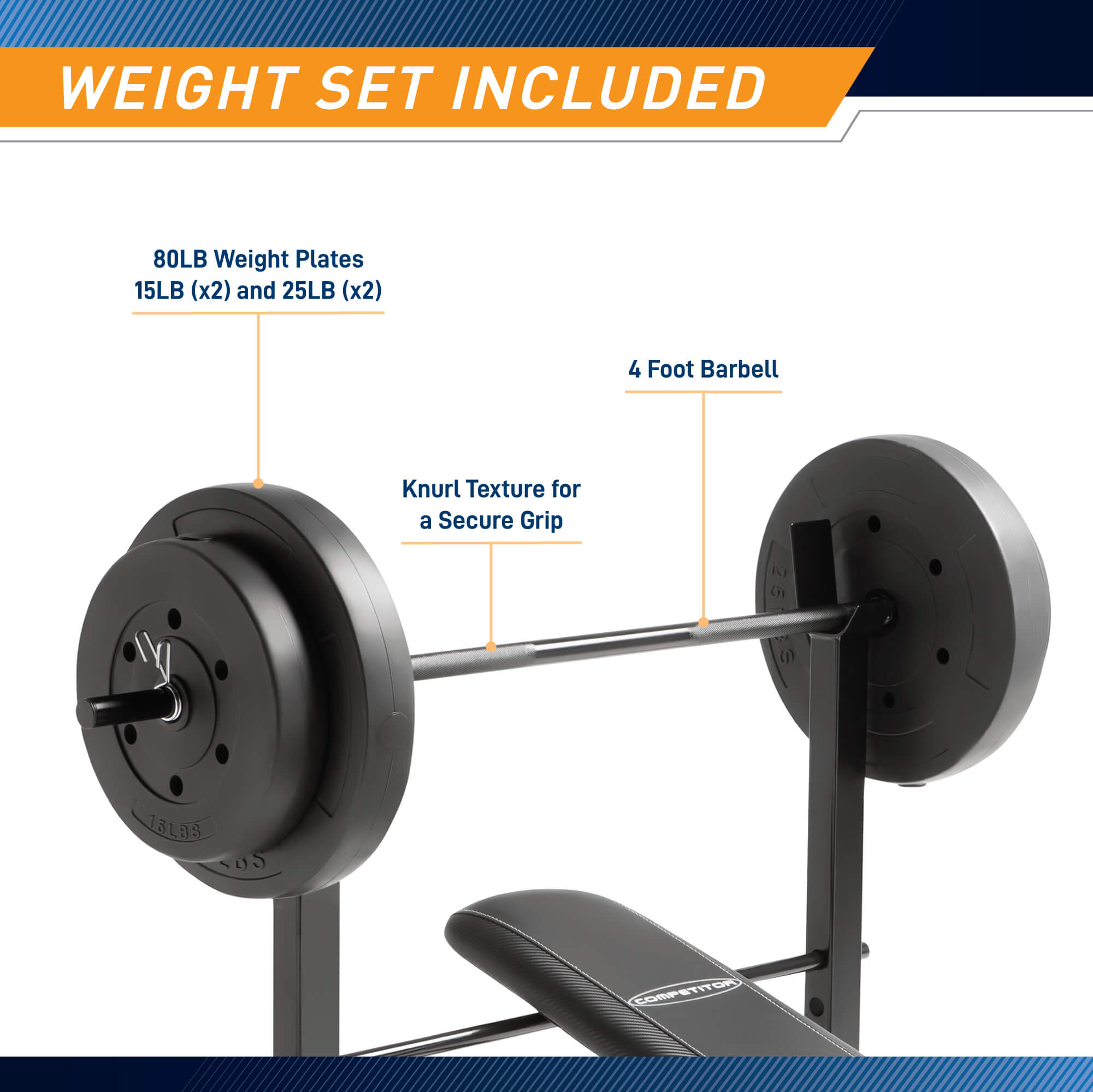Standard Bench Competitor CB 20111 Quality Strength Products