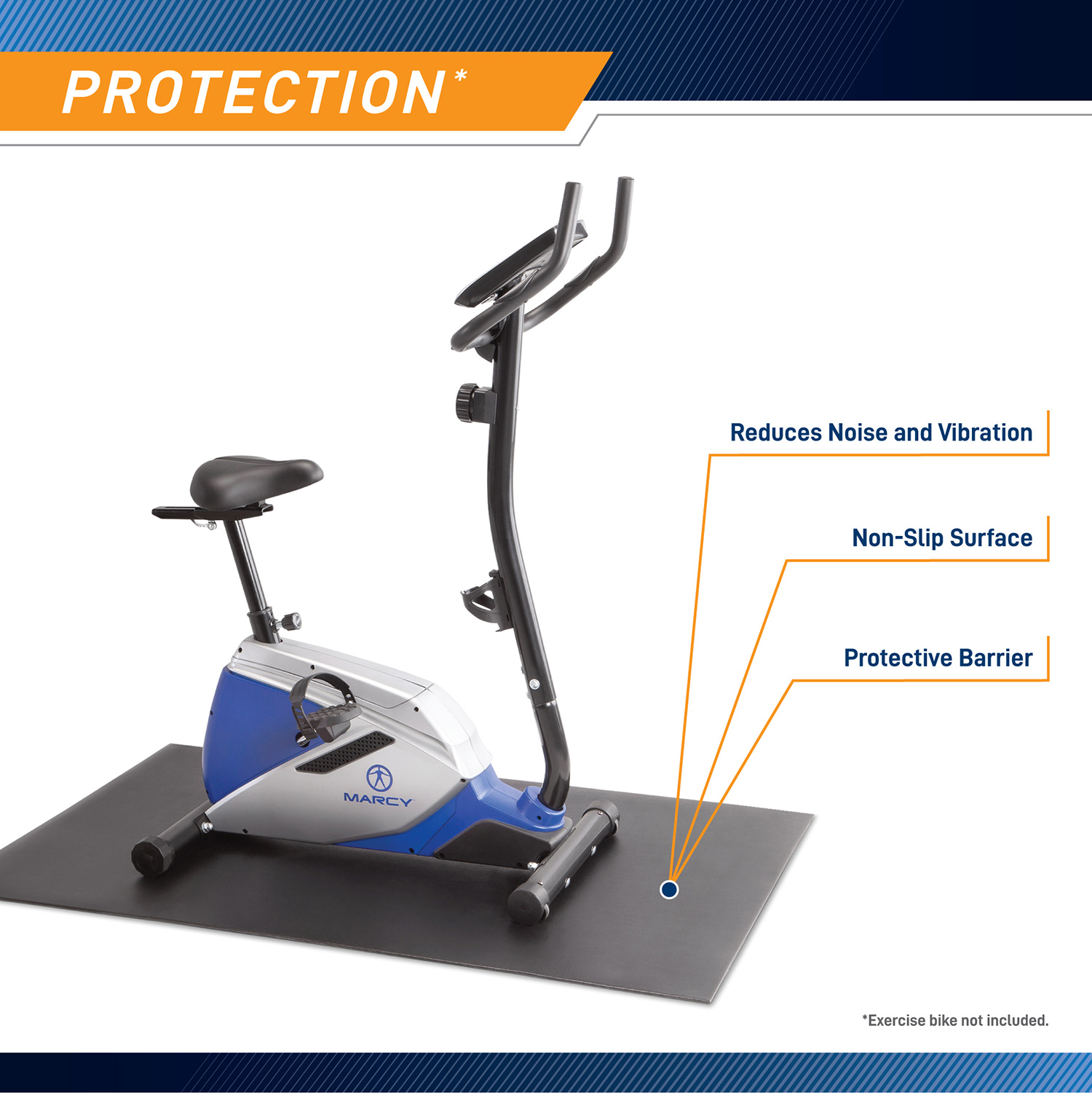 Exercise Equipment Mat,Large Treadmill Mat,Sound Proof Floor Mat,Shock  Absorbing Floor Protection EVA Rubber Mat for Treadmill,Exercise  Bike,Rowing