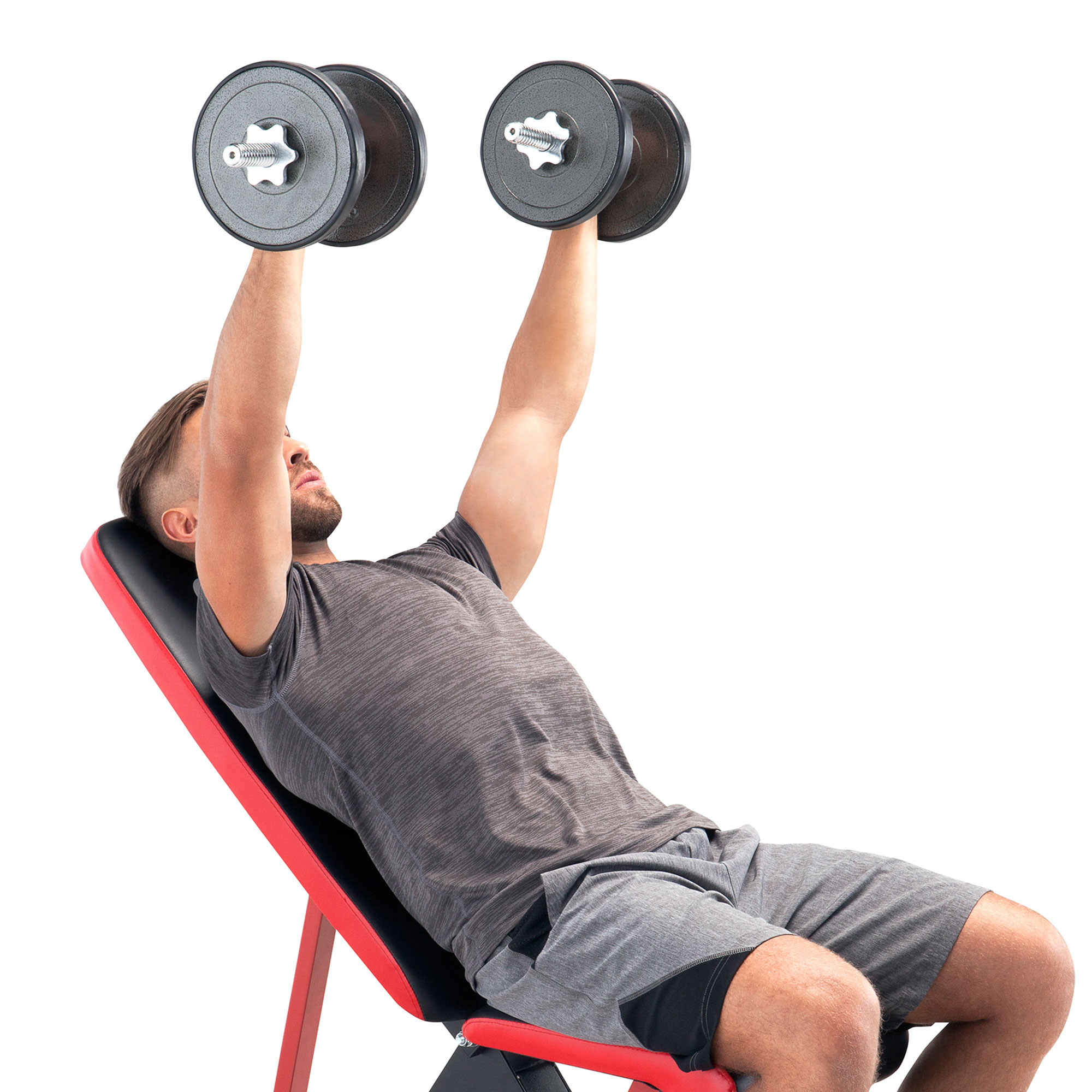 Utility Weight Bench with 5 Position Adjustable Seat Circuit Fitness AMZ 563BN