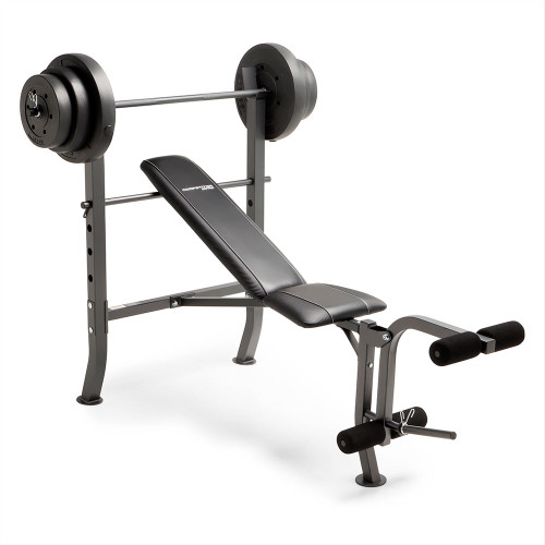 Competitor Pro Standard Bench + 100lb Weight Plate Set | CB-5573