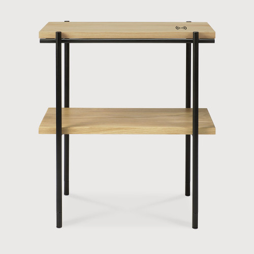 Oak Rise Side table - wireless charging