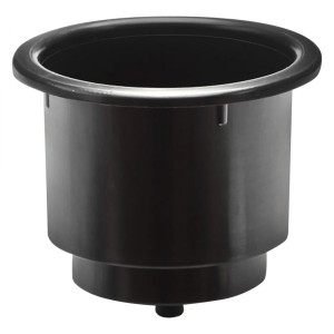 Black cup holder with drain plastic Black cup holder with drain plastic