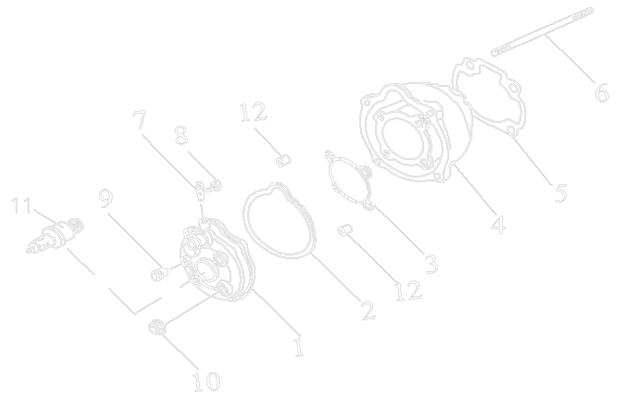 (#2) Ring, Oil, Waterproof, Cylinder Outer Head Gasket