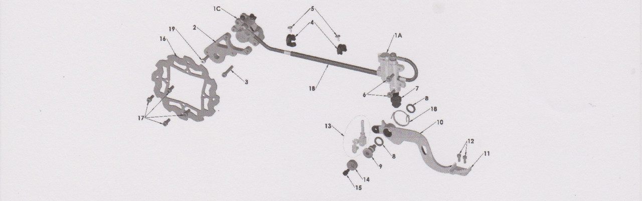 BRAKE PUSH ROD WITH CLEVIS - CX65 2018-2022