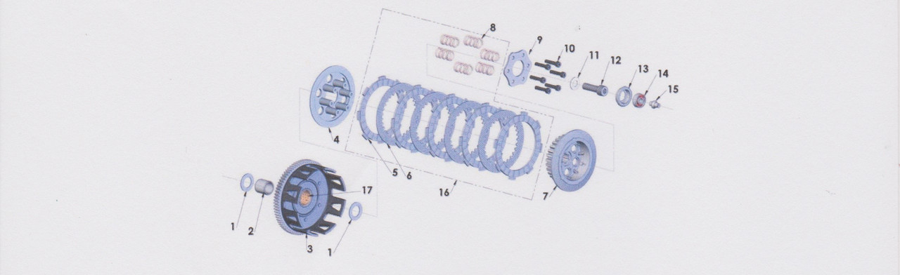 CLUTCH THRUST WASHER 1.0MM - COBRA CX65 2015-2024