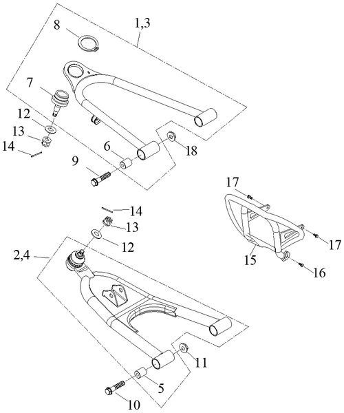 (#9) Hex Washer Face Bolt, M8x35