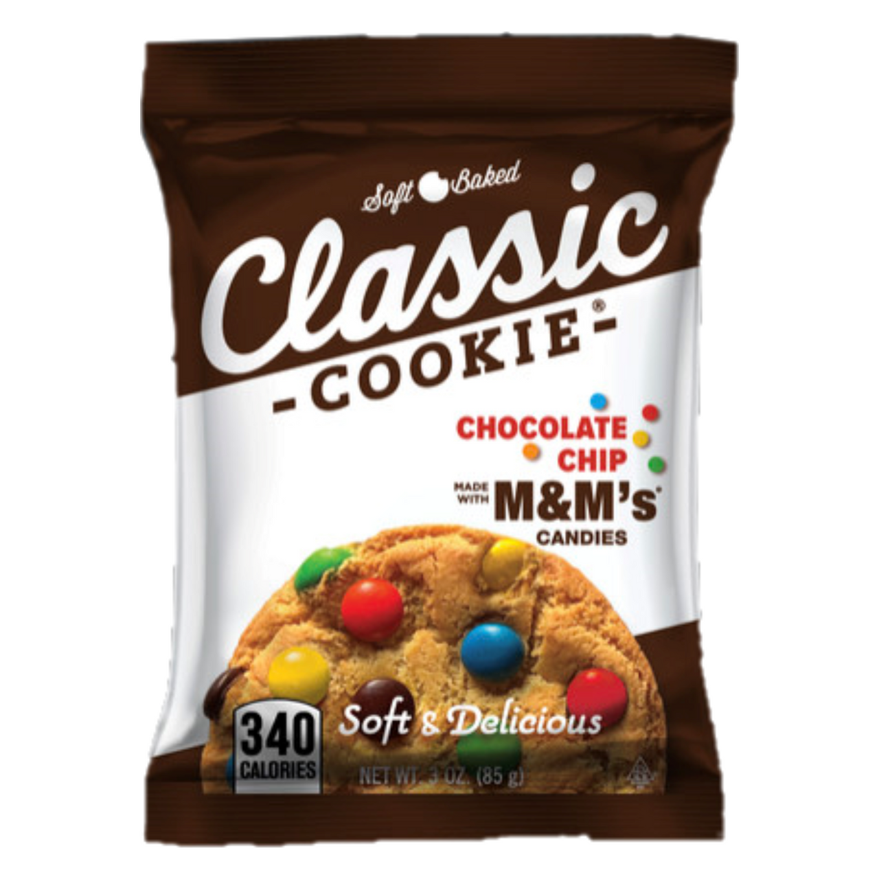 Classic Cookie Soft Baked Chocolate Chip Cookies made with M&M's® Candies,  2 Boxes, 16 Individually Wrapped Cookies