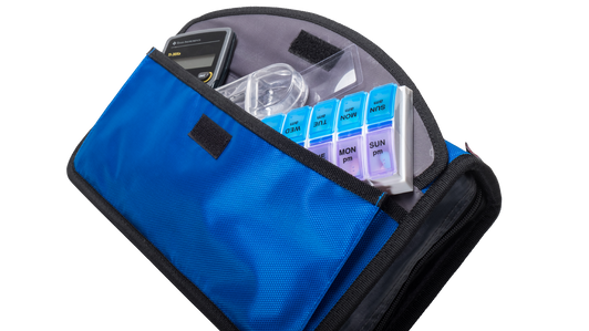 Mini Medicine Organizer and Pill Case (Open)