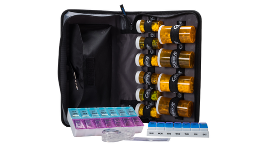 Mini Medicine Organizer and Pill Case (Inside View)