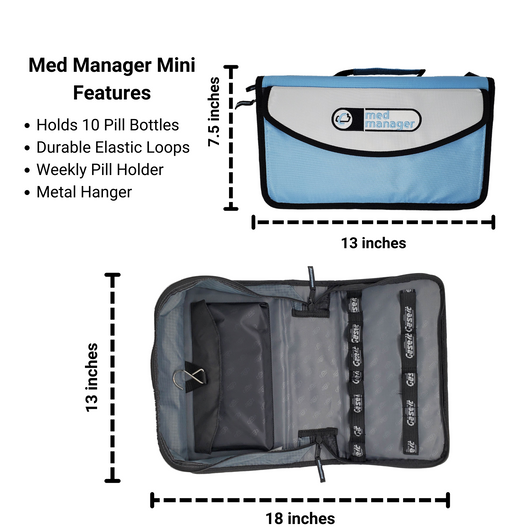 Med Manager Deluxe Portable Pill Organizer